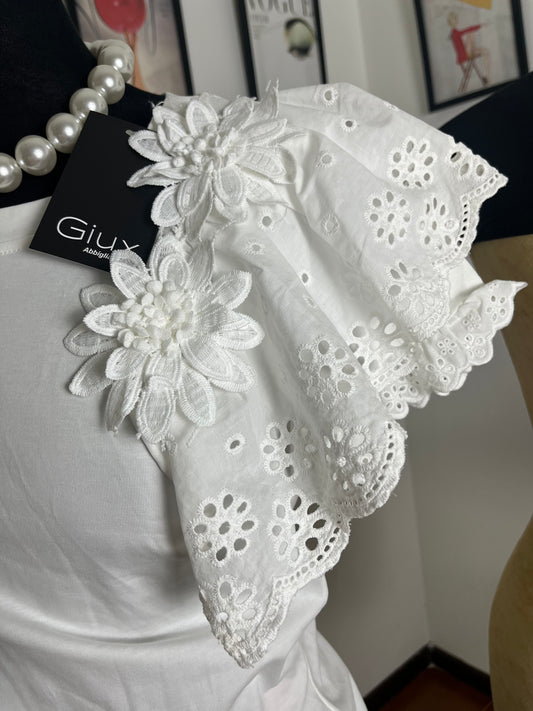 T-shirt sangallo e Margherite