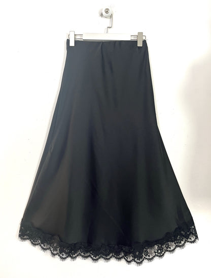 Longuette raso con pizzo ⬛️