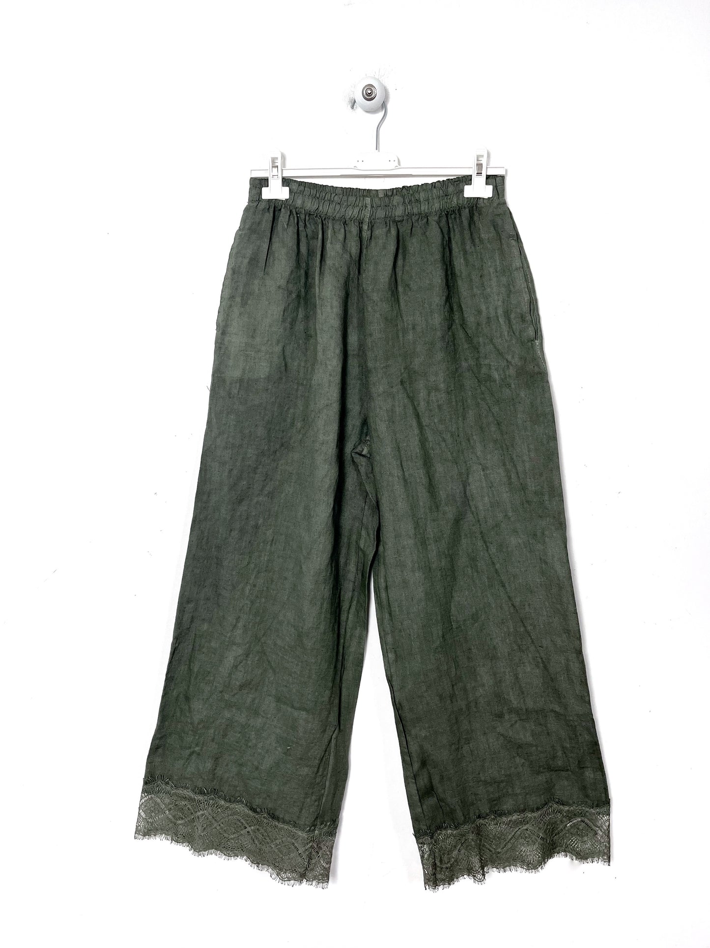 Pantalone Lino con pizzo ⬛️