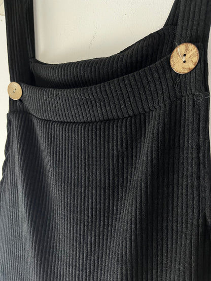 Salopette in velluto a coste, modello oversize taglia unica