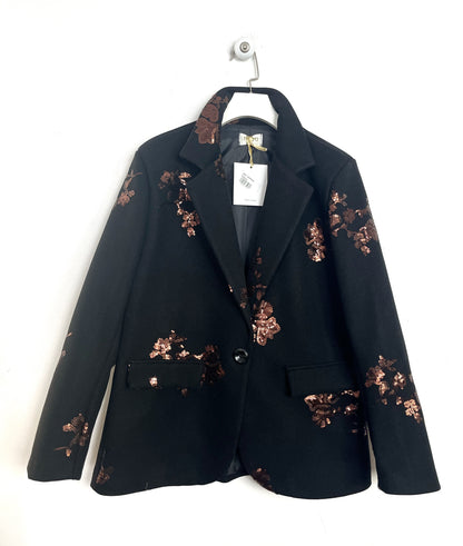 Blazer in panno con Paillettes ⬛️