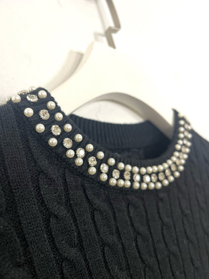 Girocollo trecce con strass ⬛️
