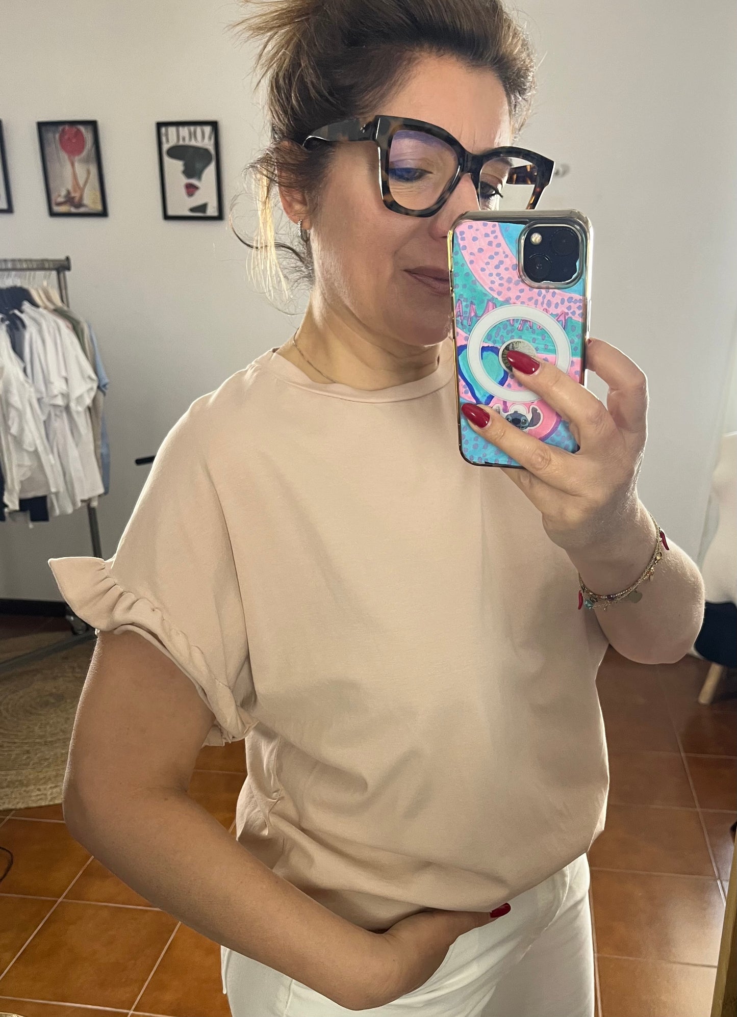 T-shirt Scatoletta con Rouge ⚫️