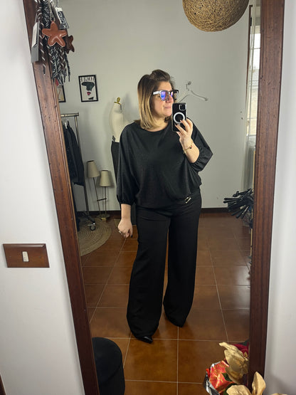 Pantalone Lurex Wide leg ⚫️