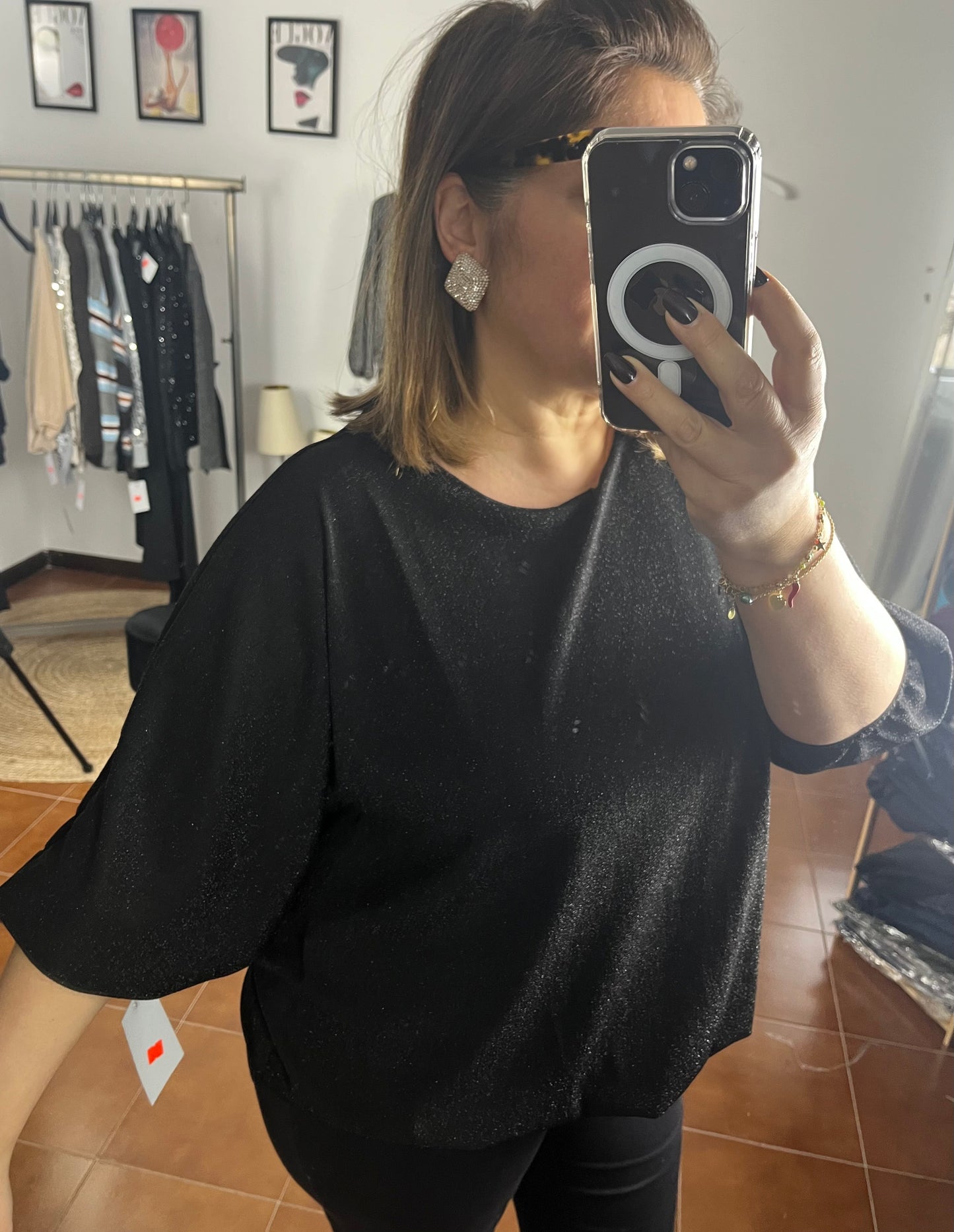 Blusa Lurex ⚫️