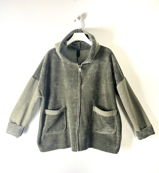 Giacca oversize cinigliato