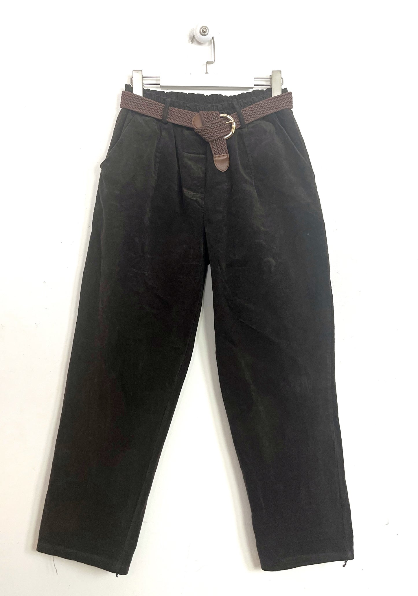 Pantalone Ovetto Mille righe velluto ⚫️