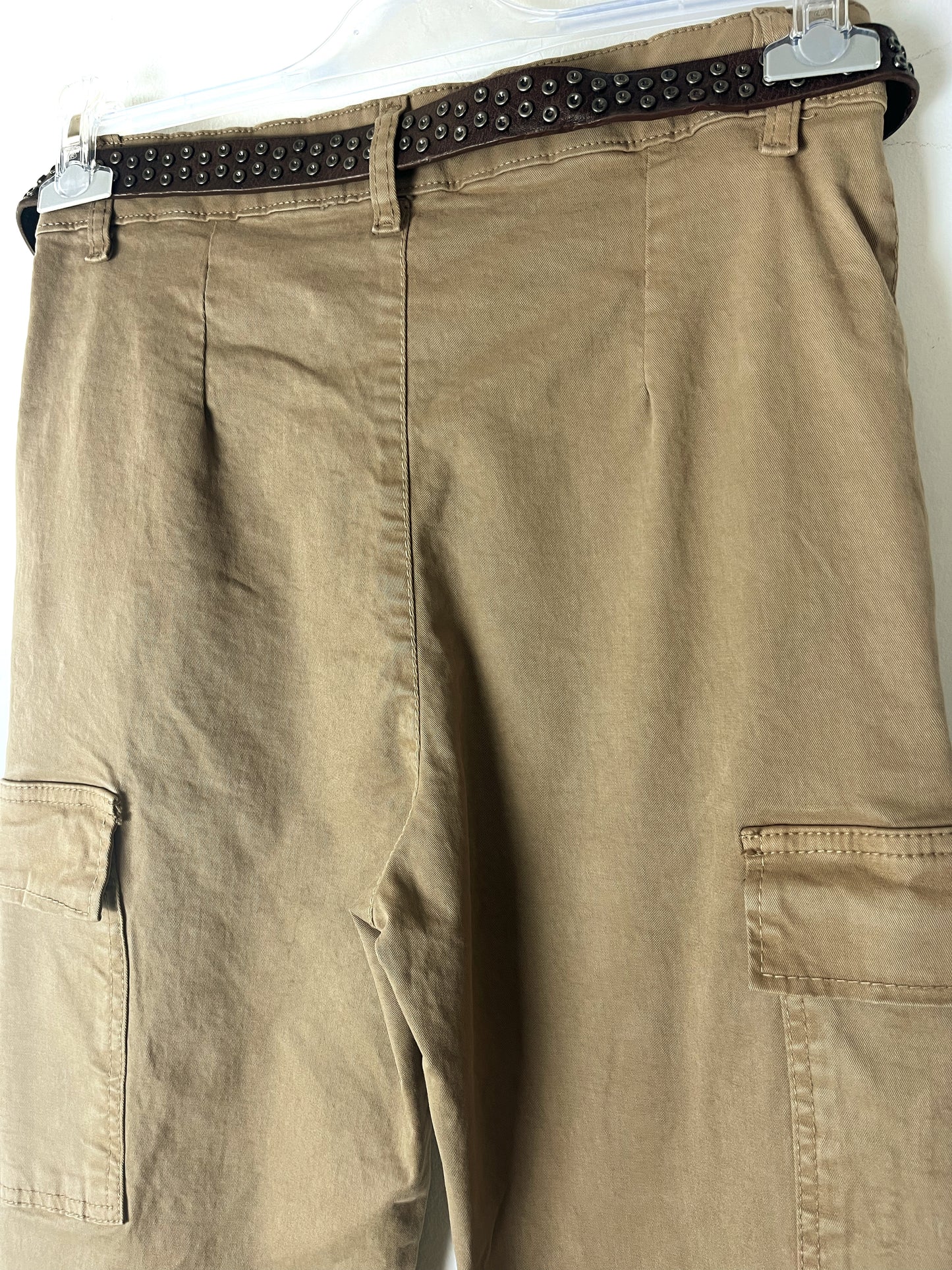 Cargo 🍁 tabacco, vita alta, gamba morbida