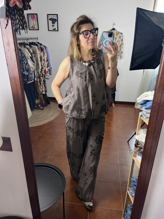Pantalone Fantasia Tencell ⚫️