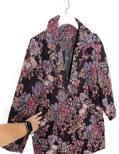 Cappotto in tessuto Jacquard ⚫️