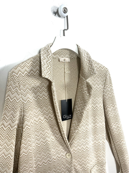 Blazer lungo in lurex