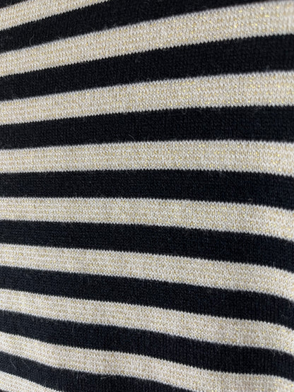 Maglia rigata con lurex, manica lunga