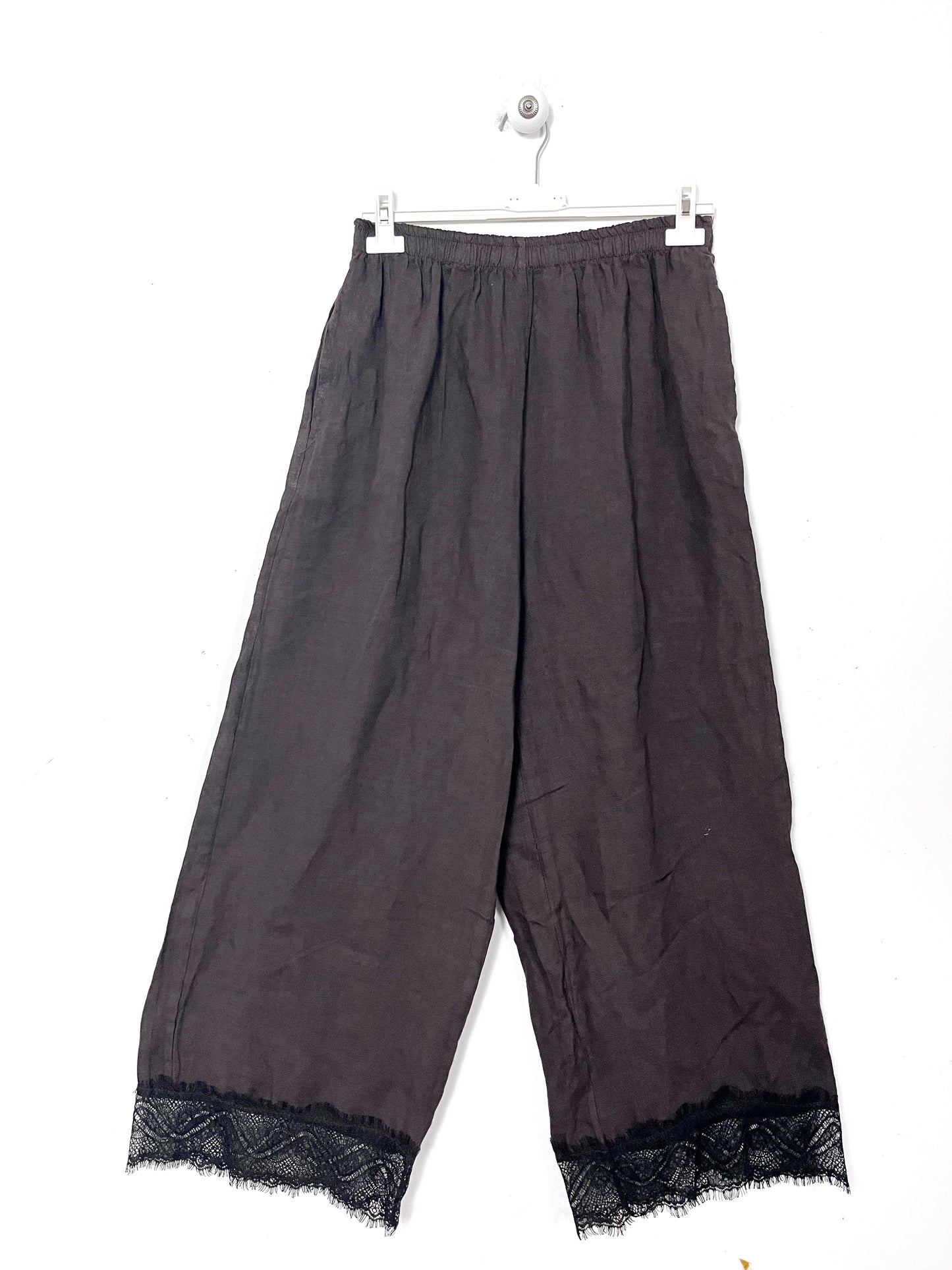 Pantalone Lino con pizzo ⬛️