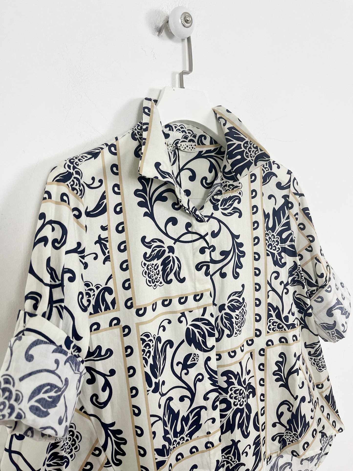 Camicia fantasia in cotone