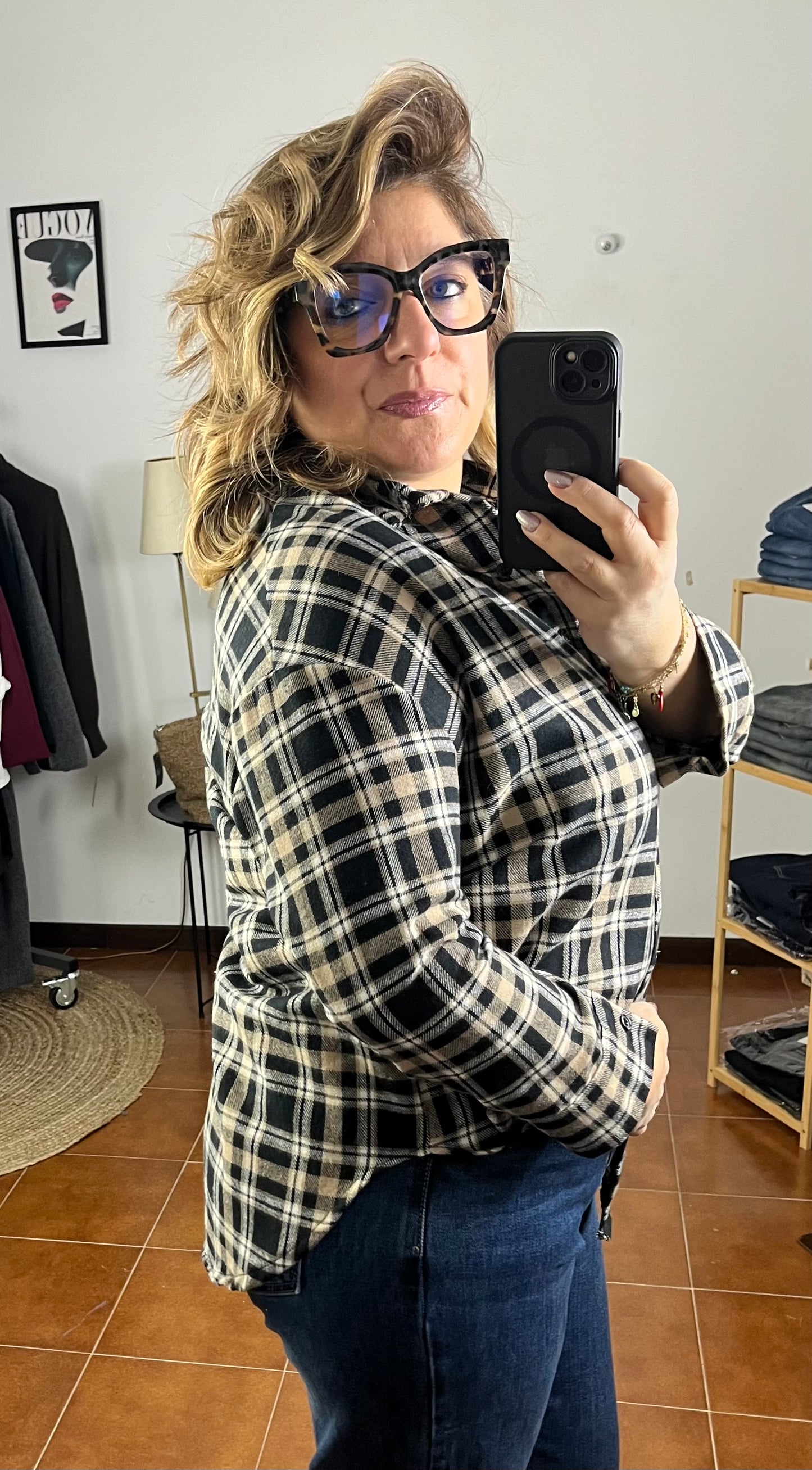 Camicia Check Scozzese ⚫️