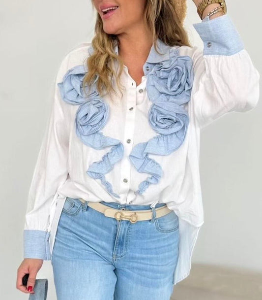 Camicione Rose Jeans ⚫️