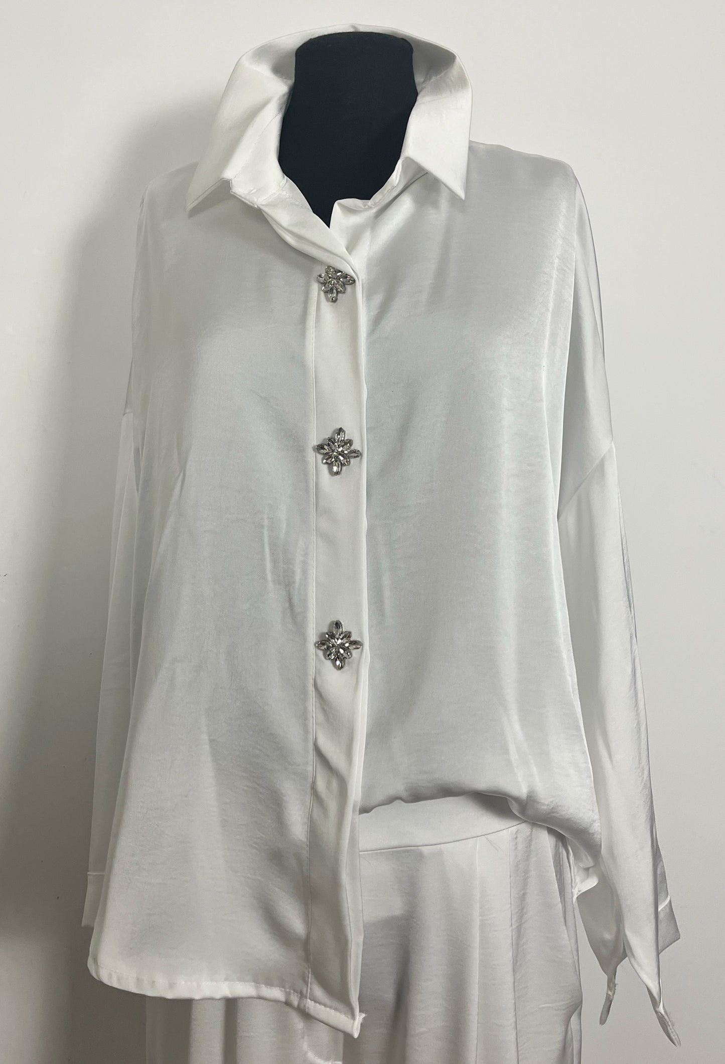 Camicia Gemme in raso ⚫️