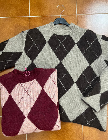 Maglioncino Lupetto Rombi ⚫️