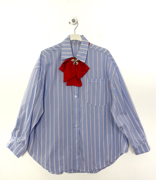Camicia Cravattino Rosso ⚫️