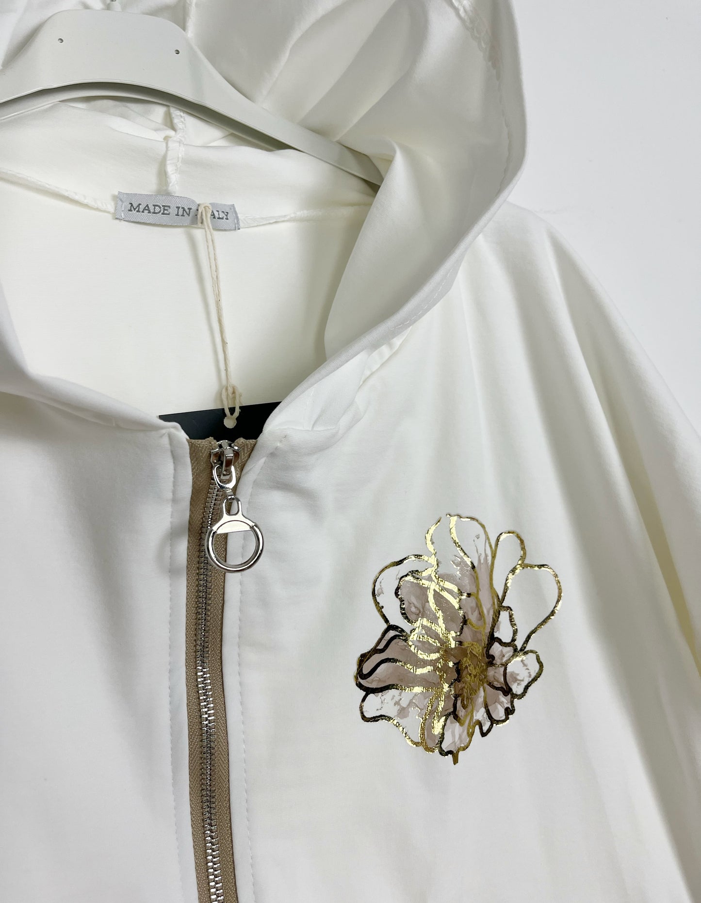 Felpa Oro con zip