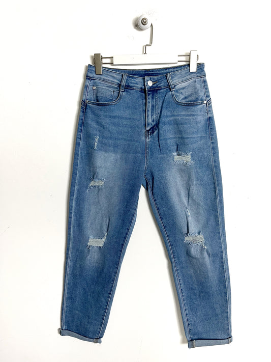 Jeans Mum Fit strappati Lovely