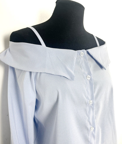 Camicia scollata Righe ⬛️