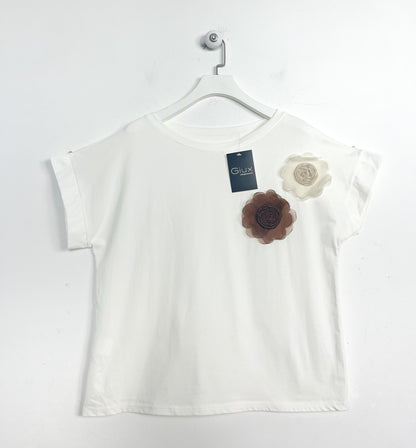 T-shirt Fiori in tulle ⬛️