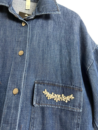 Giacca jeans Strass ⚫️