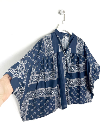 Camicia Bandana Cropped ⚫️