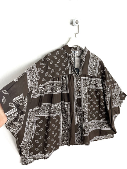 Camicia Bandana Cropped ⚫️