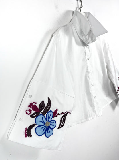 Camicia Cropped Ricami ⬛️