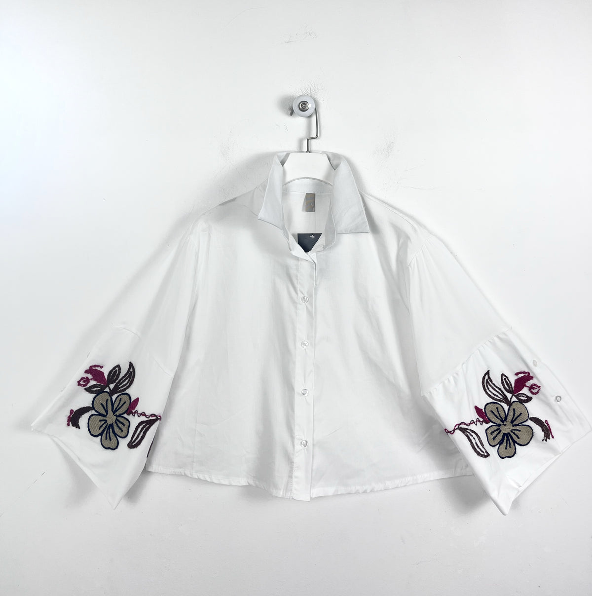 Camicia Cropped Ricami ⬛️
