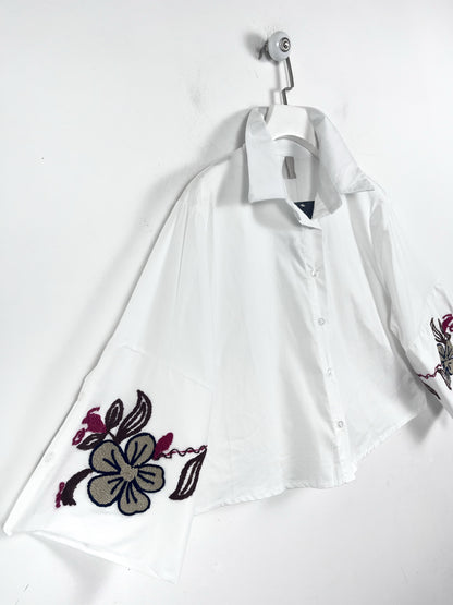 Camicia Cropped Ricami ⬛️