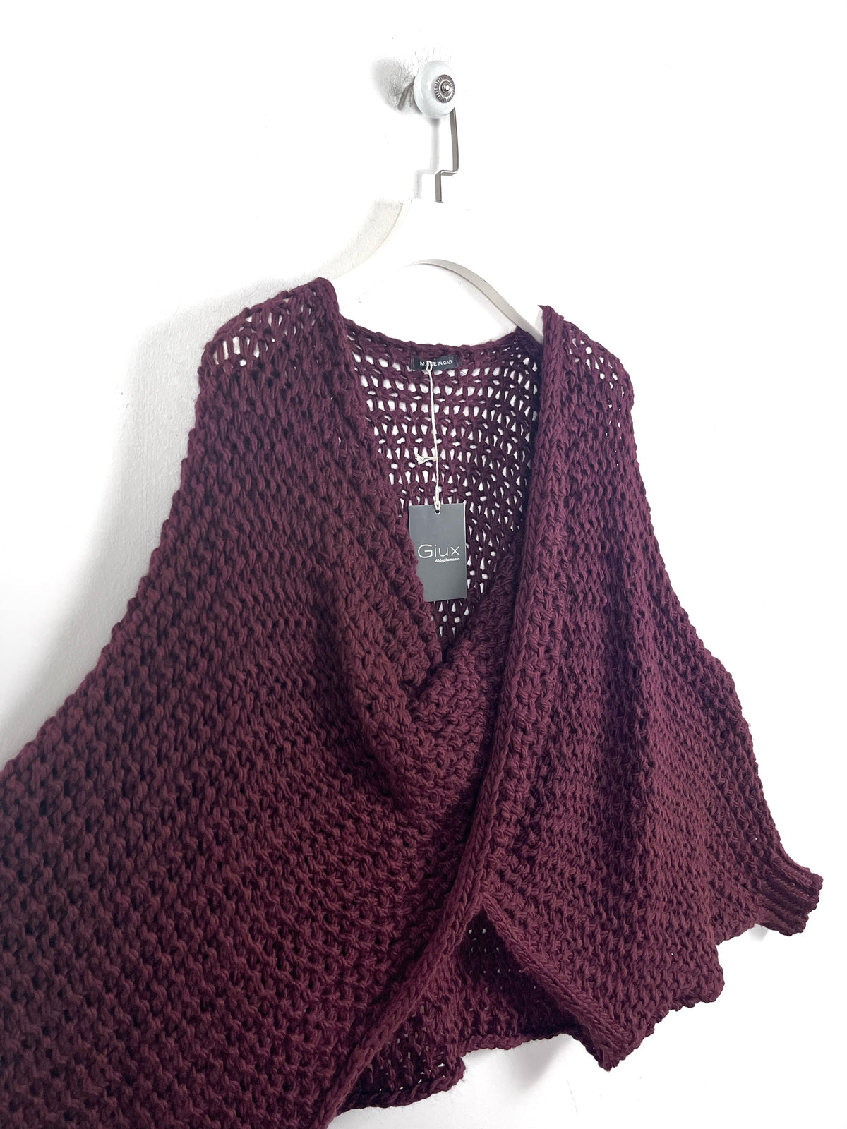 Cardigan Cappa trama grossa ⚫️