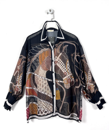 Camicia Fantasia Tencell ⬛️