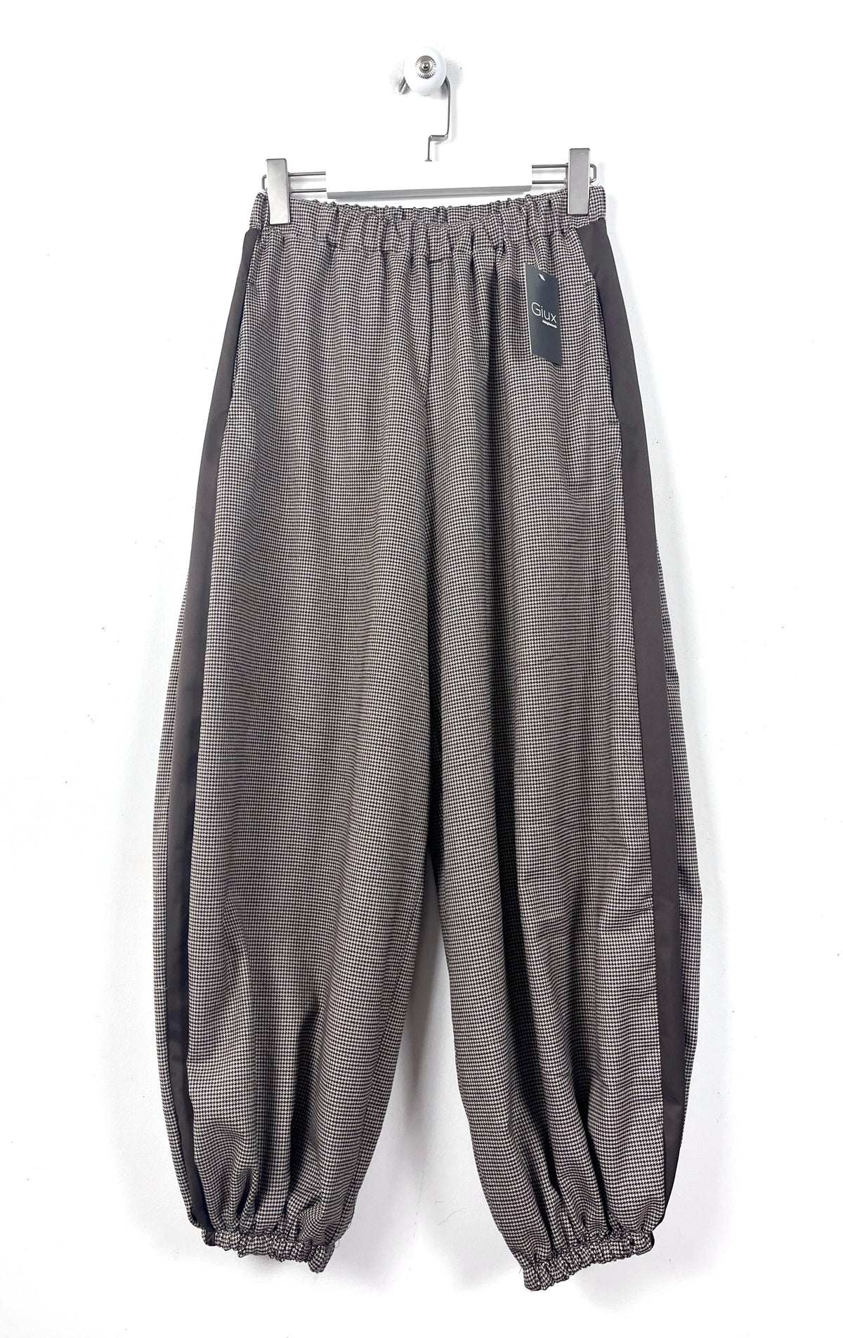 Pantalone Jogger Pied de Poule ⚫️
