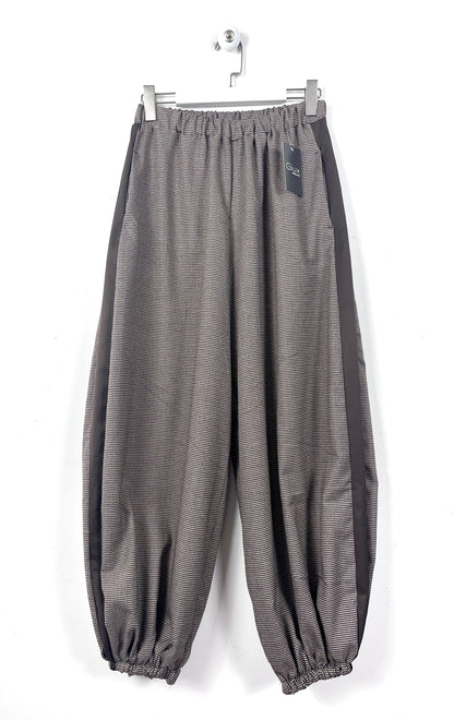 Pantalone Jogger Pied de Poule ⚫️