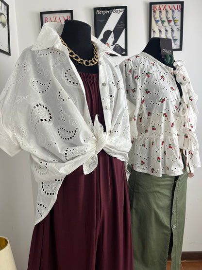 Camicia Sangallo Over ⚫️