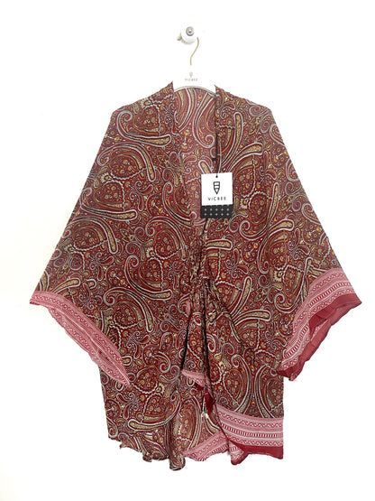 Kimono corto Vicbee con lacci