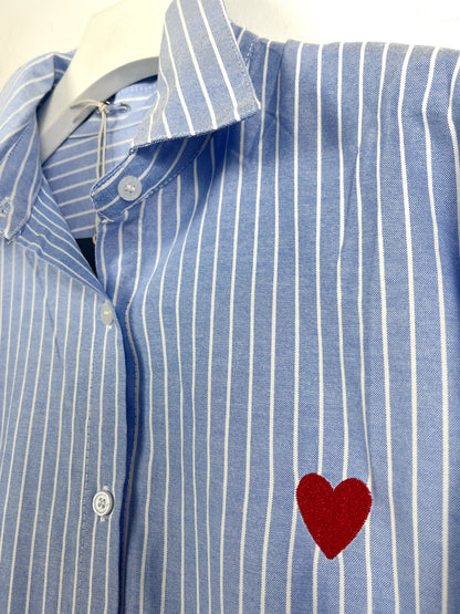 Camicia Over Gessata ⚫️
