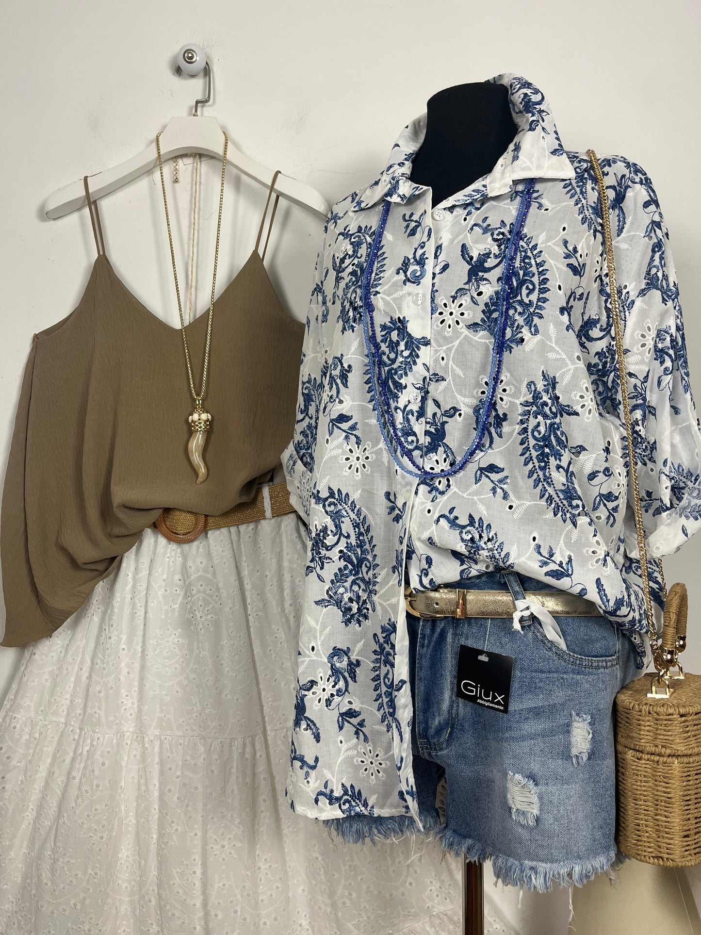 Camicia Sangallo Over Fantasia ⚫️