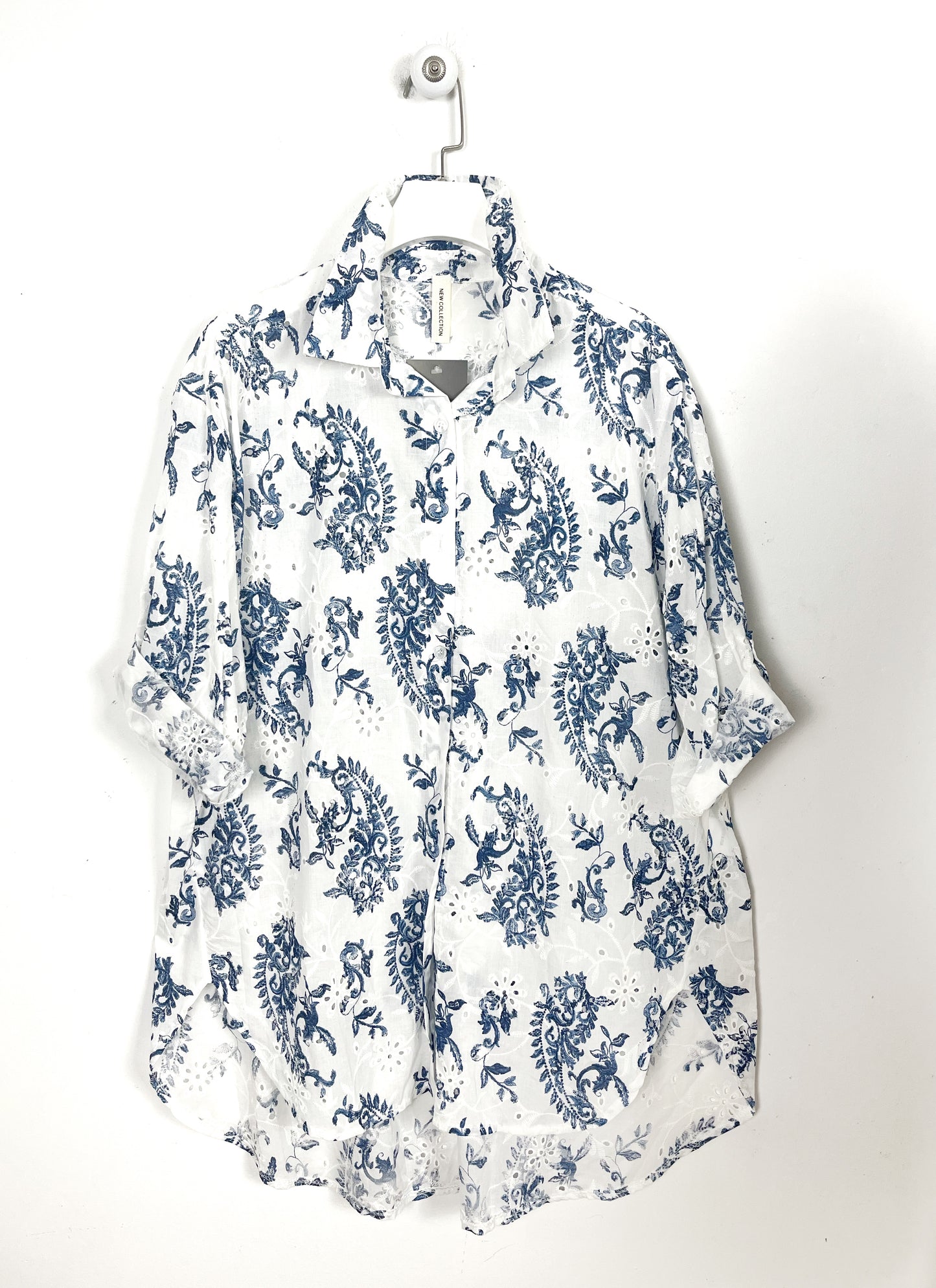 Camicia Sangallo Over Fantasia ⚫️