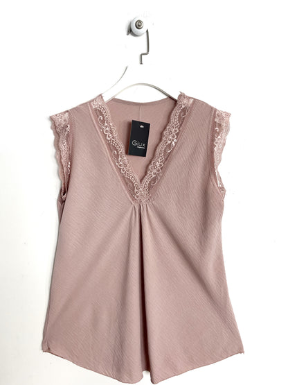 Blusa Lily con pizzo