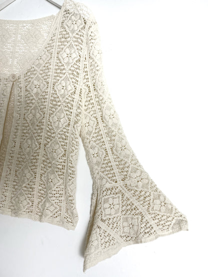 Cardigan Uncinetto