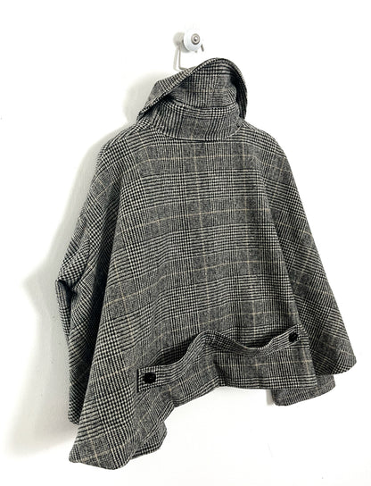 Simil Trench corto in tessuto ⚫️