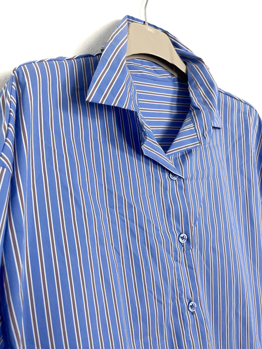 Camicia Gessata Azzurra ⚫️
