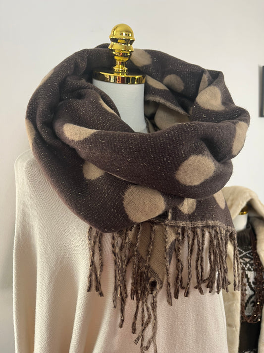 Sciarpona Pois Lurex