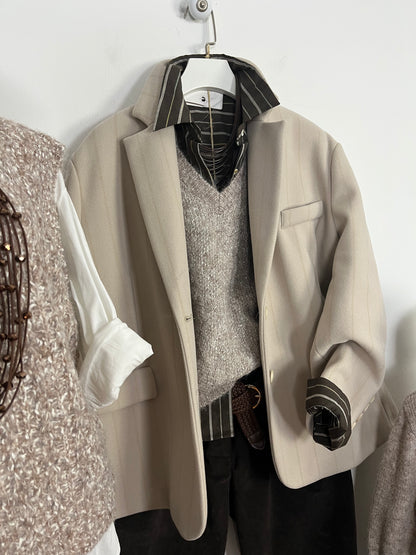 Blazer Over Gessato ⚫️