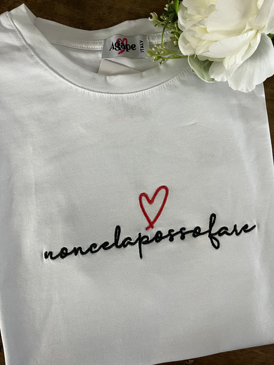 T-shirt NONCELAPOSSOFARE Over ⚫️