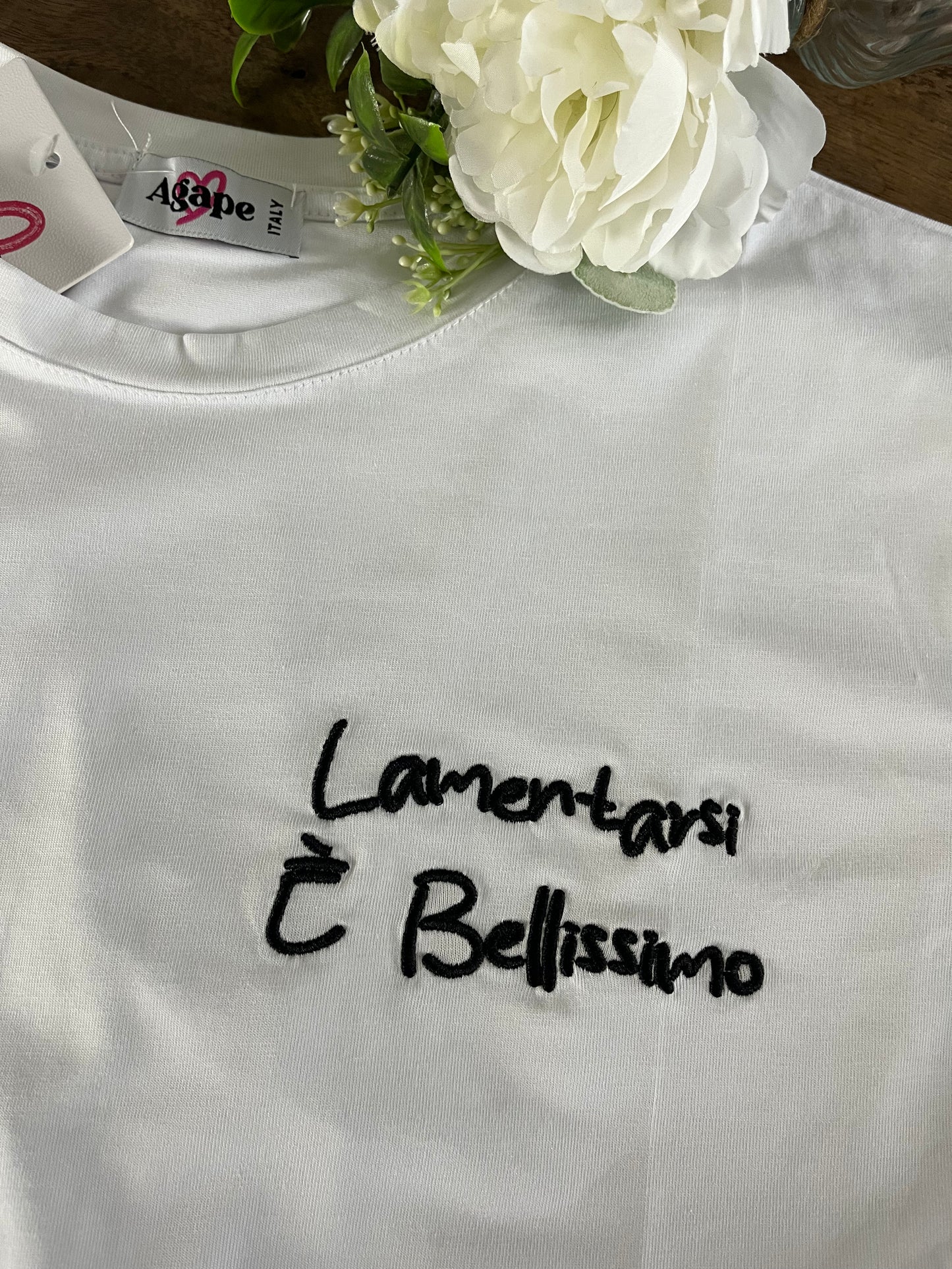 T-shirt LAMENTARSI è bellissimo Over ⚫️